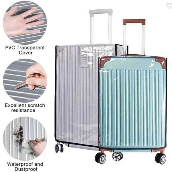 Прозрачно предпазно покривало за куфар Mercado Trade, Два размера