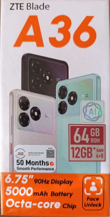 Смартфон ZTE blade A 36