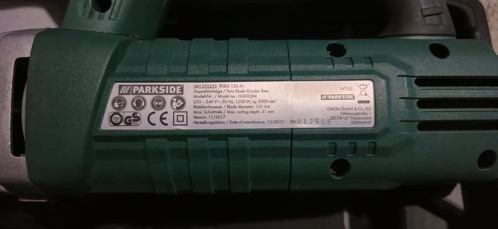 Parkside circular cu 2 panze