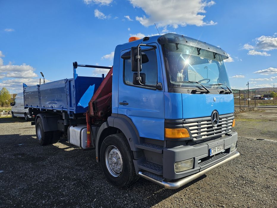 Mercedes Atego basculabil cu macara HDS 18 tone