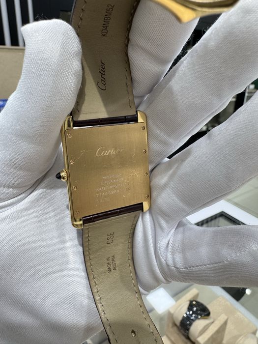 Золотые Часы Cartier Tank Large 18k