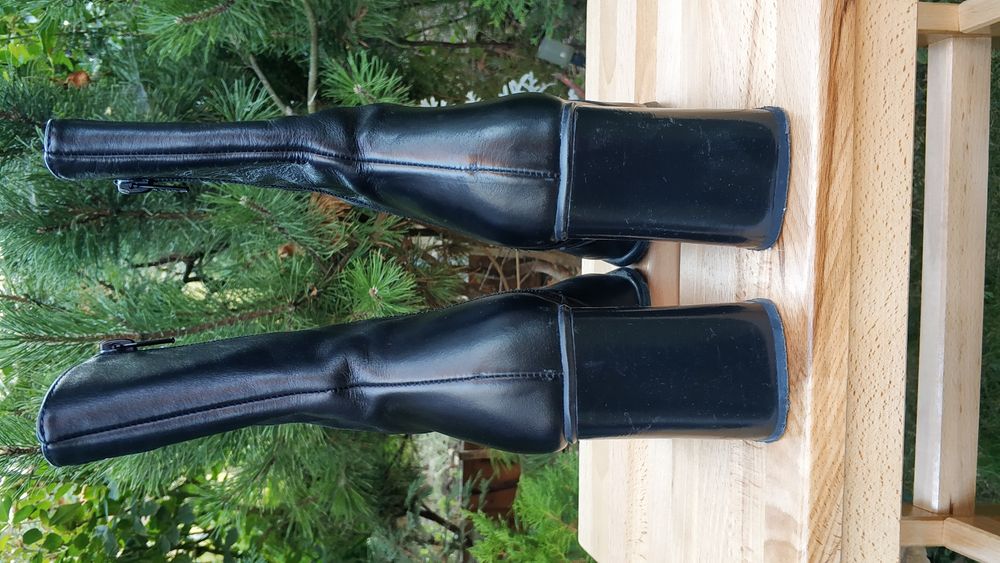 Cizme piele naturală, marime 38 - interior 24,5 cm