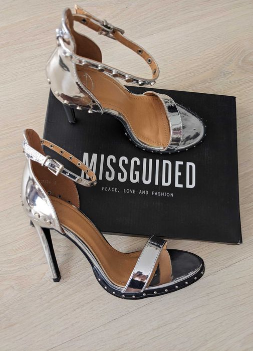 Sandale Missguided argintii 38 – noi