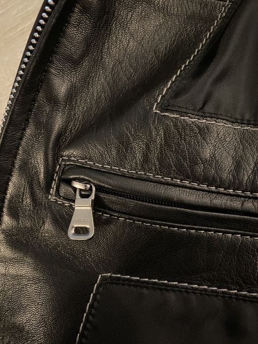 Geaca din piele miel Nappa, Hugo Boss,originala