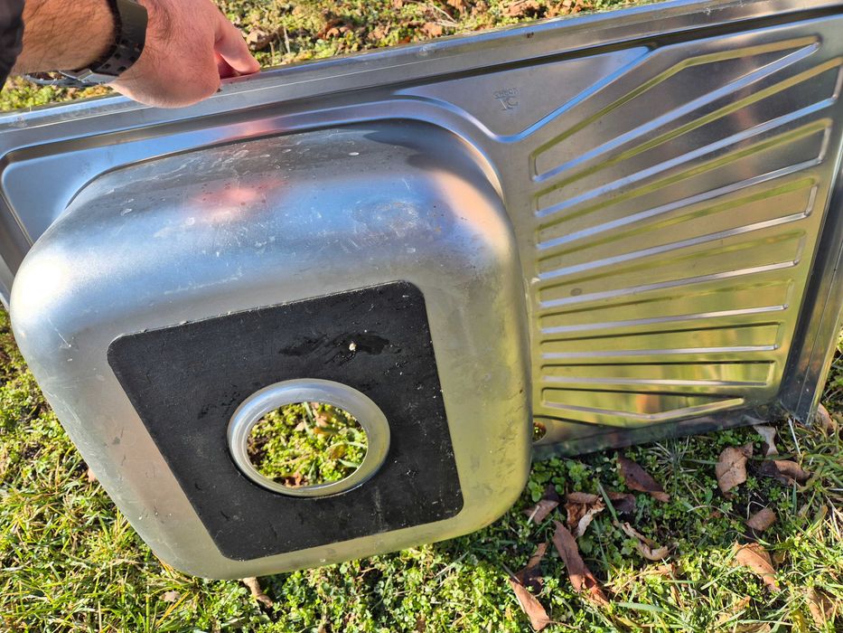 Мивка неръждавейка за шкаф 80х50см