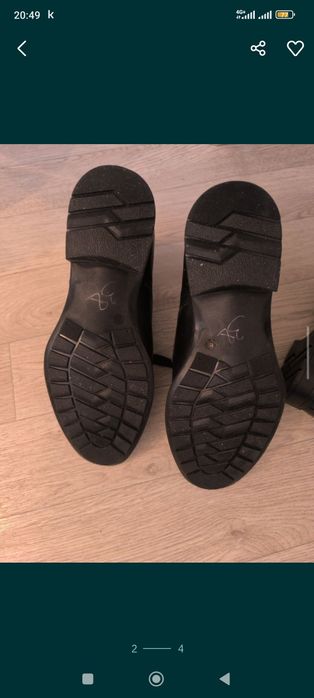 Ботинки       кожаные