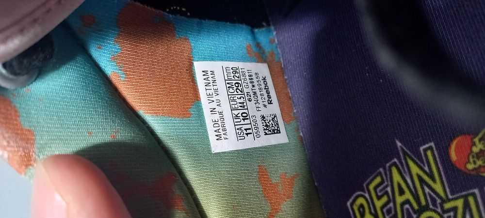 Adidas Reebok bean boozled 44.5 ca nou 120 ron