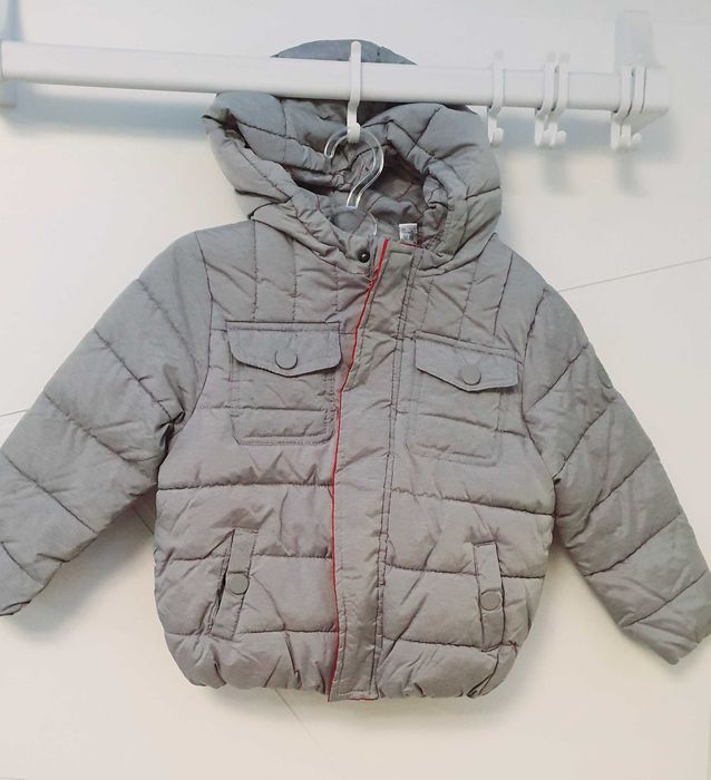 Детско яке Okaidi размер 98 и зимна шапка Okaidi