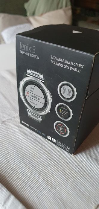 Smartwatch Garmin Fenix 3, sapphire, titanium, safir, gps