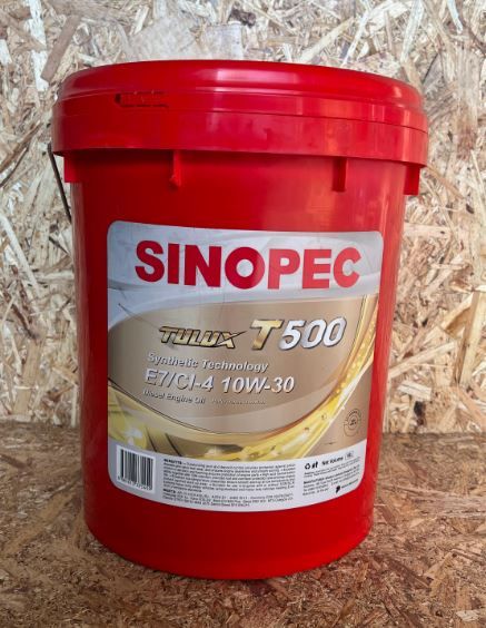 sinopec 10w-30 масло моторное tulux t500 e7/ci-4 18 литров