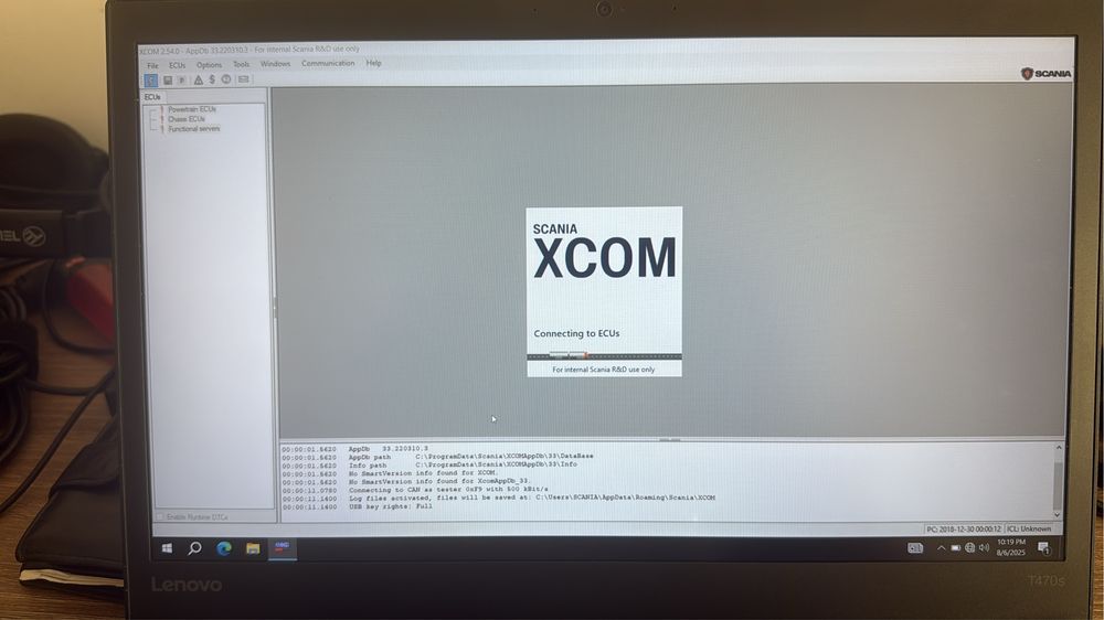 Tester/Diagnoza Scania VCI3+Laptop Dell 7480 cu SDP3+XCOM 2.54+MULTI