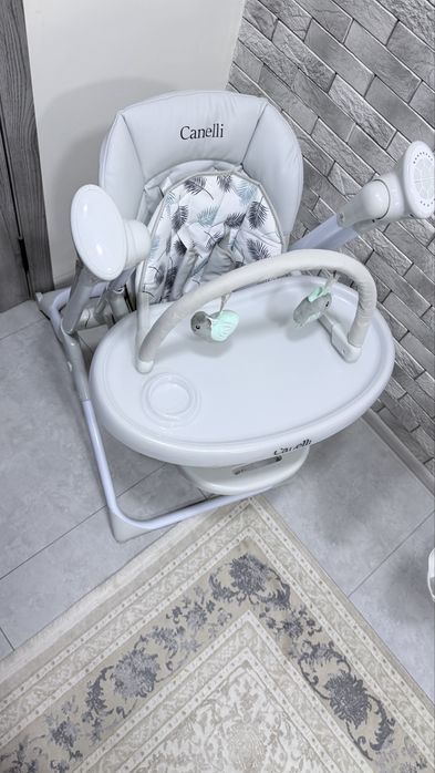 CANELLI — стульчик для кормления + электронный шезлонг 2в1