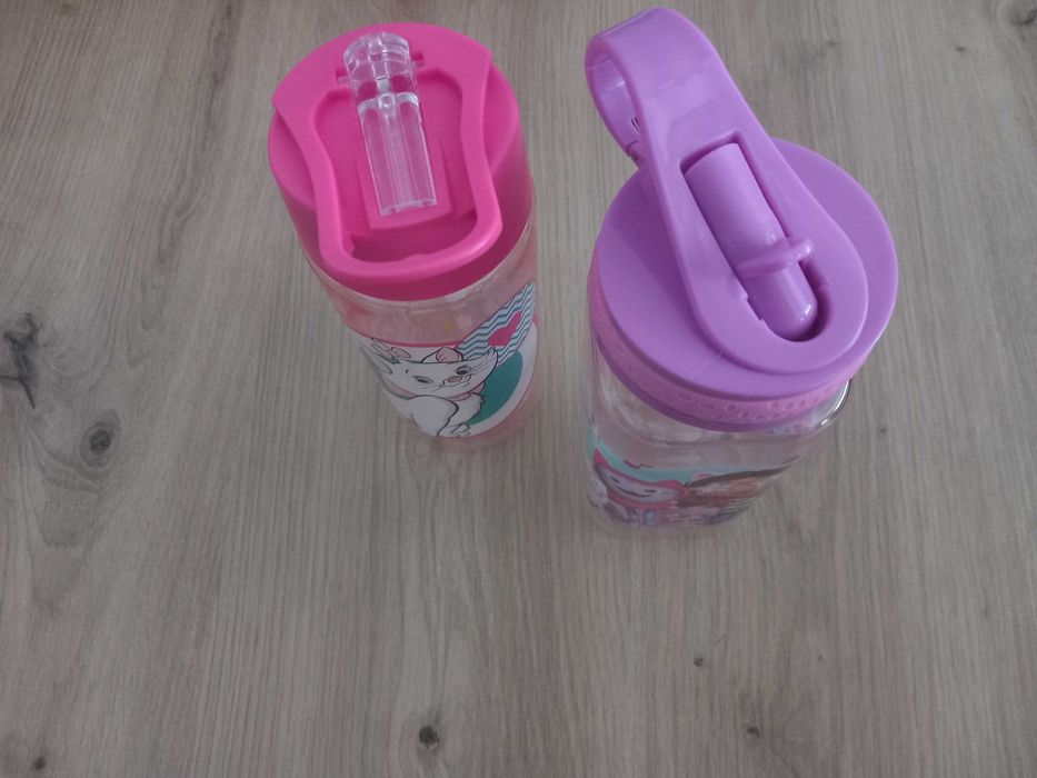 НОВИ детски шишета с твърда сламка Disney Marie cat Gabby's Dollhouse