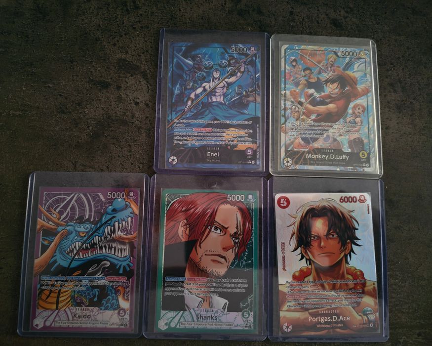 Cărți one pice luffy/kaido/enel/shanks/ace