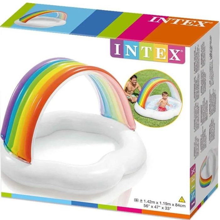 INTEX детский надувной бассейн 142×119 basseyn bolalar baseyni