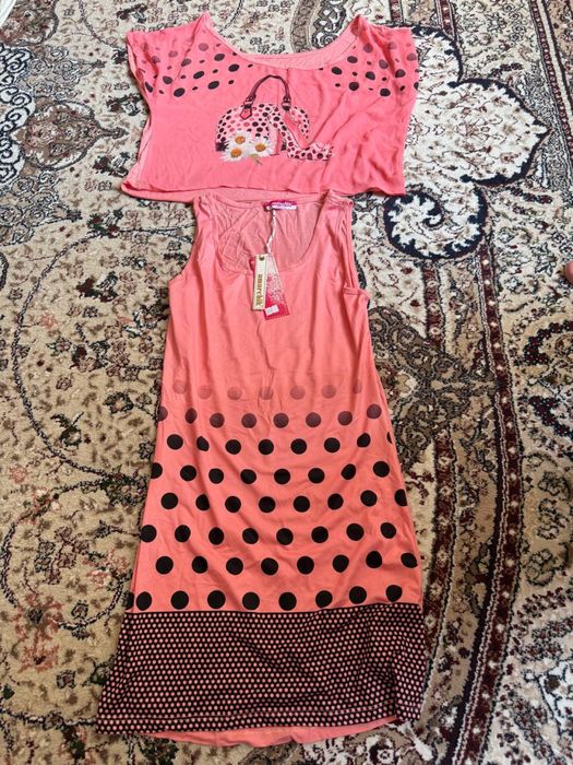 Женская двойка. Топ и платье