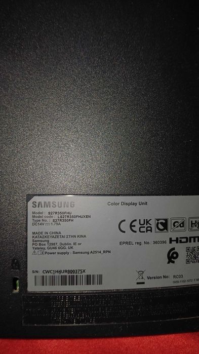 Monitor Samsung 27 ''