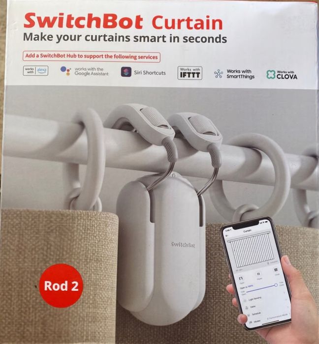 Switchbot Room 3 Bluetooth бял робот за завеси