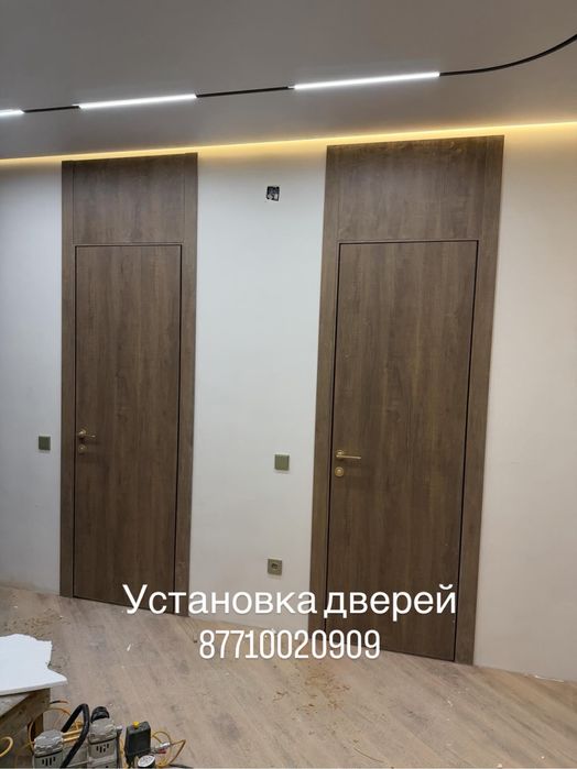 Установка двери,Есік орнату