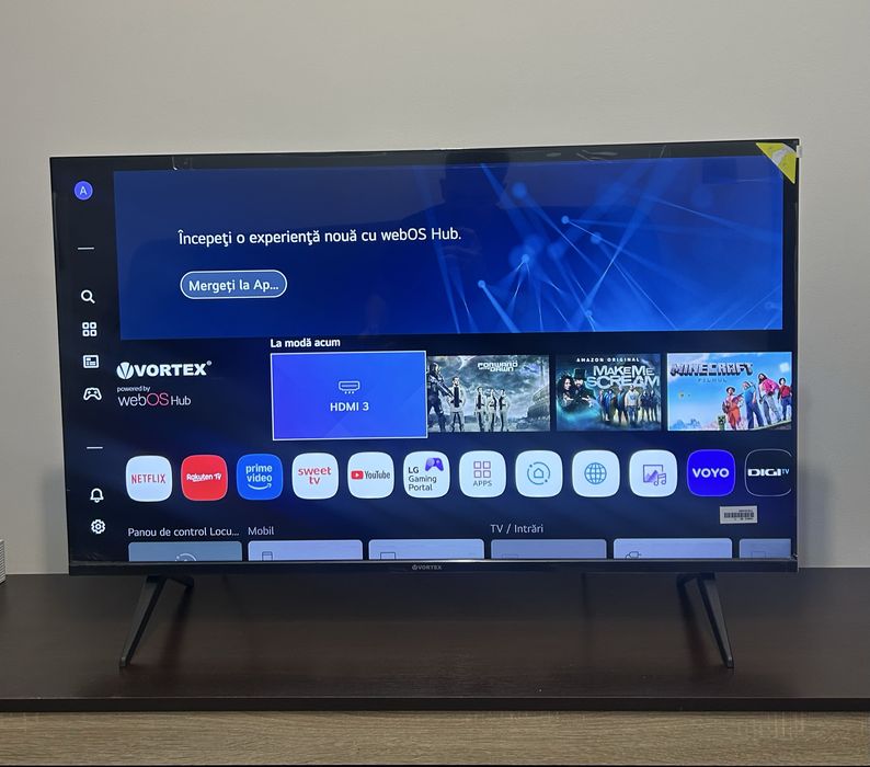 Televizor LED Smart VORTEX V43EVA2WS, 4K Ultra HD, 108cm