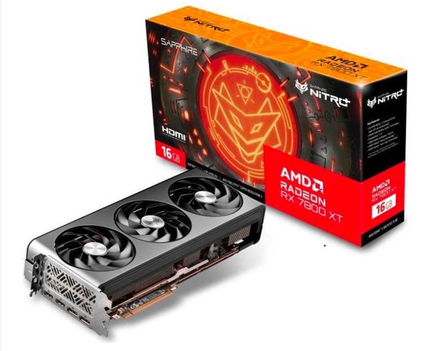 Placa Video(cu garantie) RX 7800 XT Sapphire Nitro + 16 gb VRam
