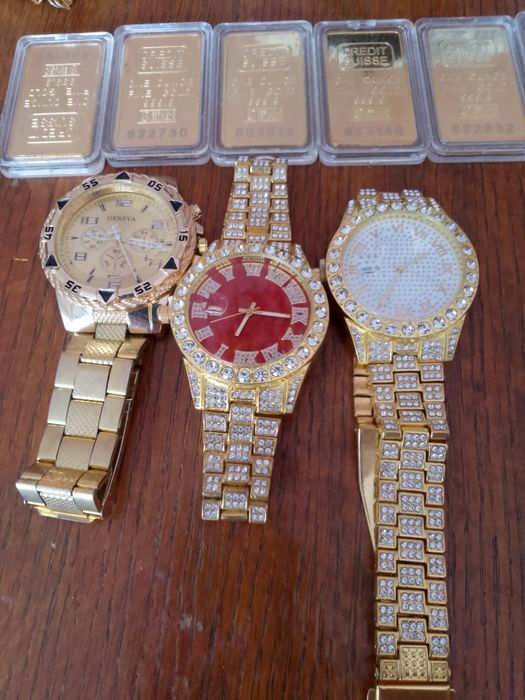 Ceas de bărbat galbeni placat cu aur0752310547