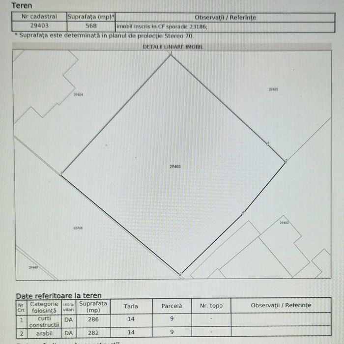 Avantajos, teren intravilan aproape de Bucuresti, 568 mp, ideal pentru constructie casa, liber, cu utilitati