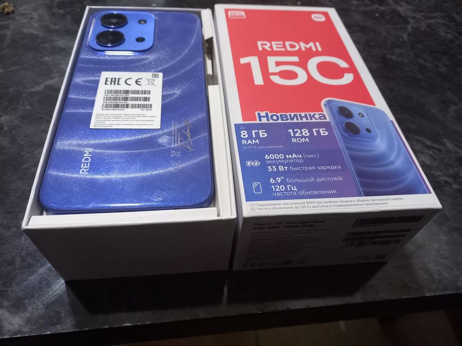 Redmi 15C ideal tiniq 128GB hotirasi 2 sim karta imeyka bo'gan