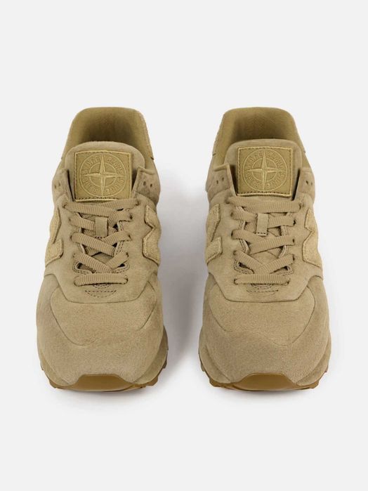 Колабарация на Stone Island и New Balance 574 Модел Ghost Цвят Тъмно Бежев Размер 42,5 Уникални маратонки за колекционери
