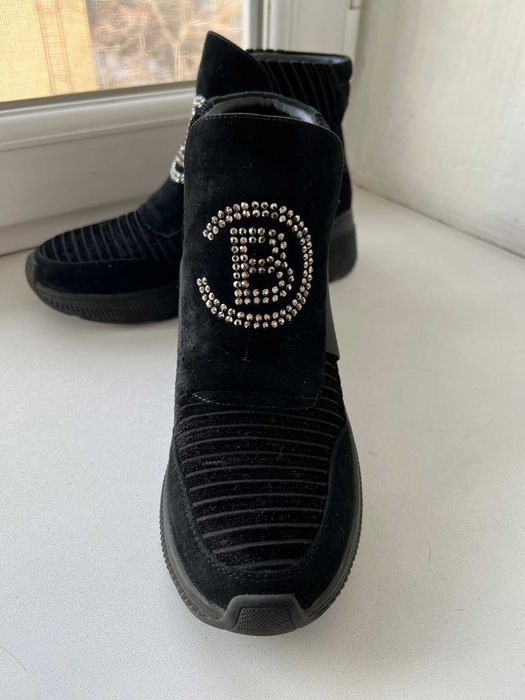 Ботинки весенне осенние замшевые