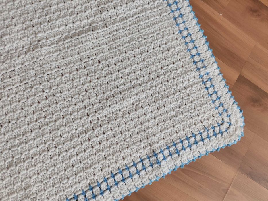 10 лв ПРОМОЦИЯ!:НОВА бебешка плетена пелена 70/70 см