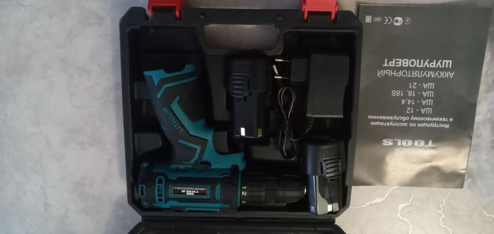 Дрель Шуруповерт аккумуляторная