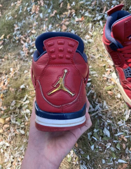 Jordan 4 OG Fiba Fire Gym Red Obsidian Navy