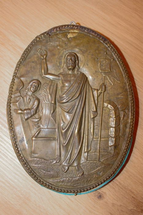 Icoană din alamă - Învierea Domnului -