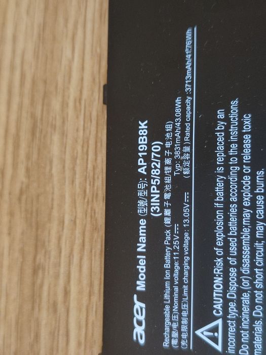 Baterie laptop Acer Aspire 3 A317-53 N20C6 - AP19B8K