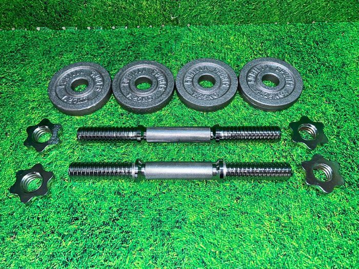 Set gantere cu discuri din fier 15kg 30/31mm