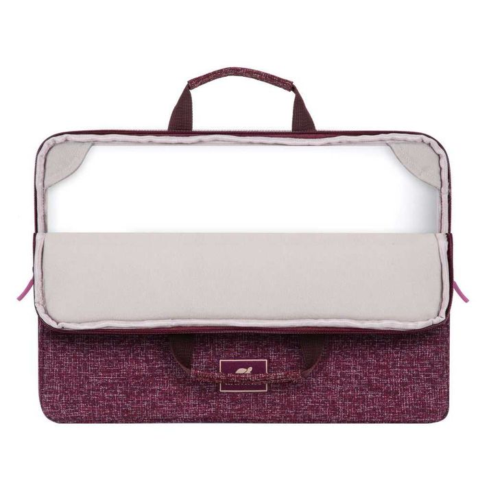 ^ Рассрочка на сумку RIVACASE 7913 burgundy red Laptop sleeve 13.3"