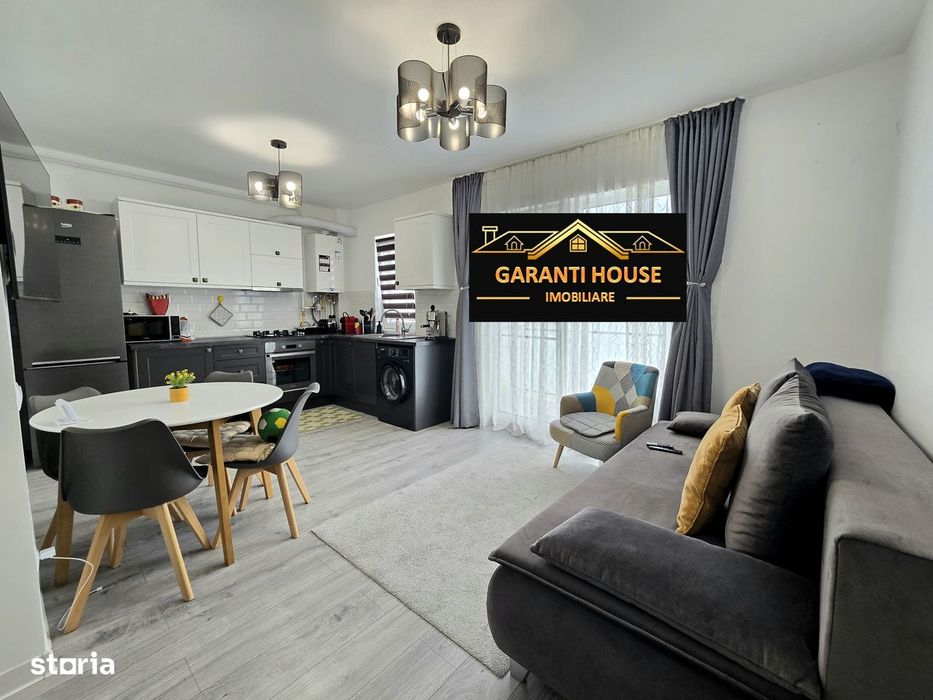 Bloc nou, apartament cu 2 camere, mobilat si utilat, parcare — fotografia 1