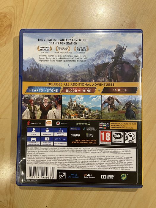 Игра За PS4 The Witcher 3 GOTY Edition