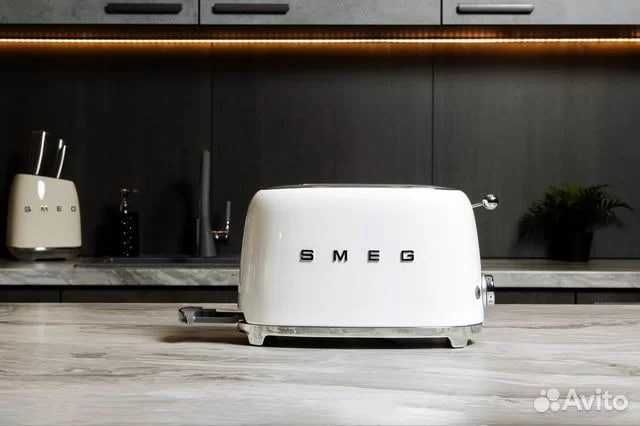Тостер SMEG Белый +доставка