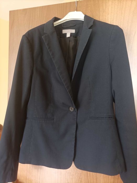 Дамско тъмно синьо сако марка H&M
