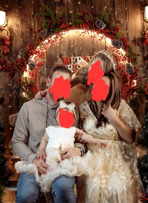 Рокля за коледна фотосесия