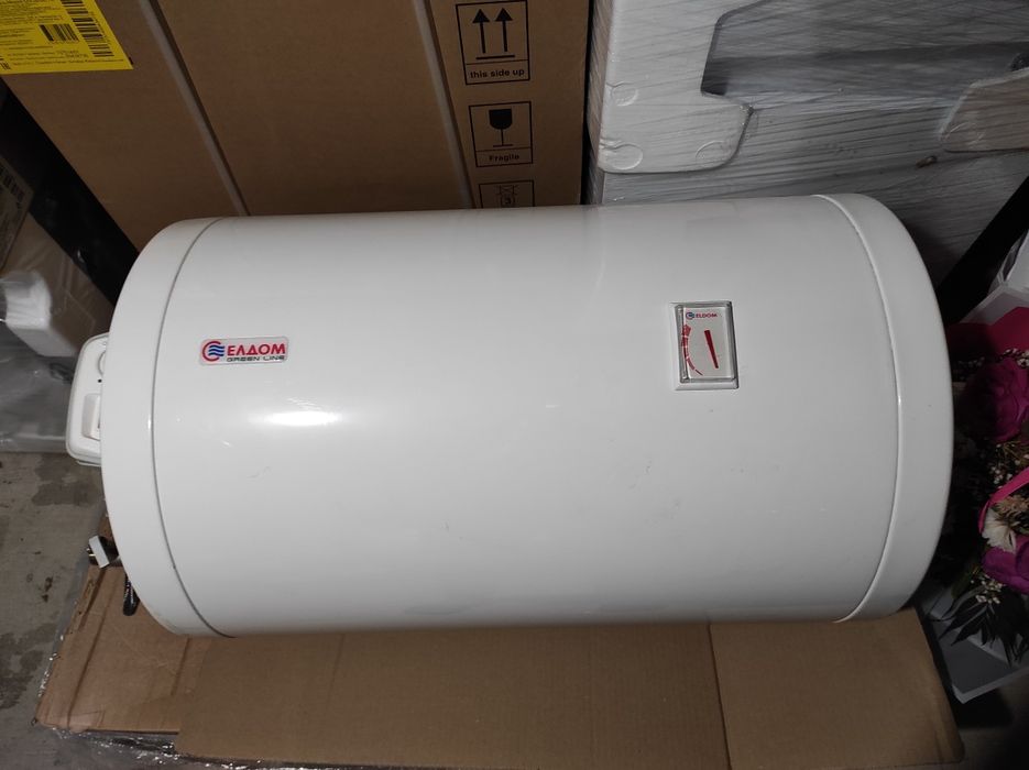 Хоризонтален Бойлер Елдом лява серпентина 80 литра