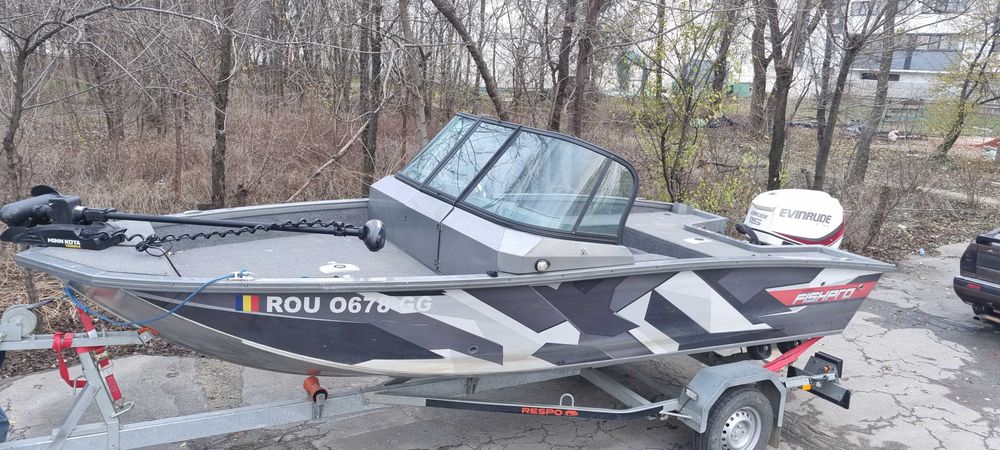 Vand barca aluminiu spinning Volzhanka/vboats fish pro 50 + motor 11