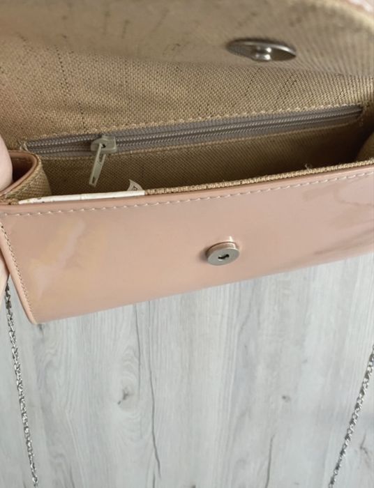 Plic elegant nude piele naturala lacuita