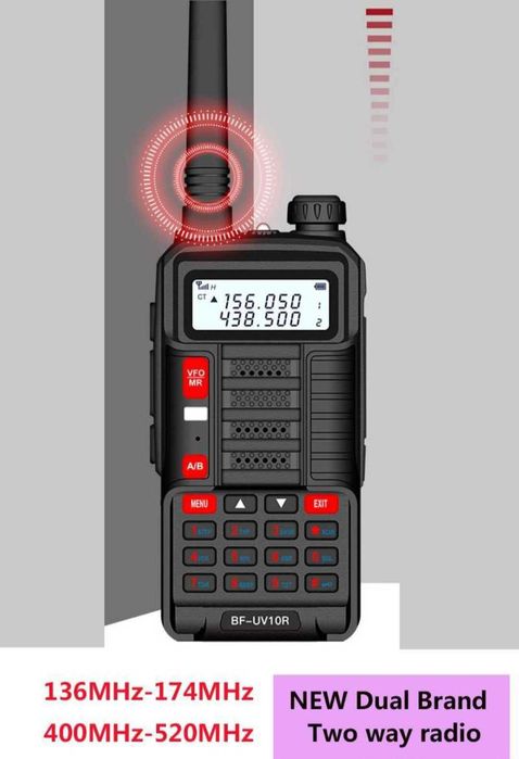 Baofeng BF-UV10R Plus 20W 8800mAh Радиостанция 128 канала LED фенерче
