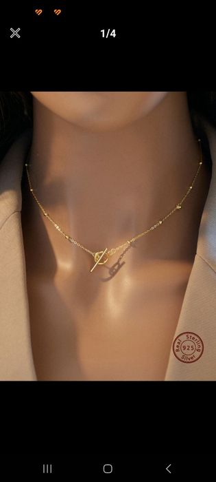 Set argint gold(2 bratari+lant)