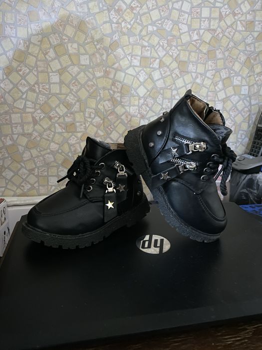 Обувь (ботинки) для мальчика из Германии. (Осень-зима). Тёплые. Кожа.