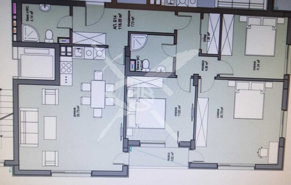 Продава се Четиристаен апартамент в София, Овча купел 2 - 132 кв.м за 1601 €/кв.м - Снимка #1