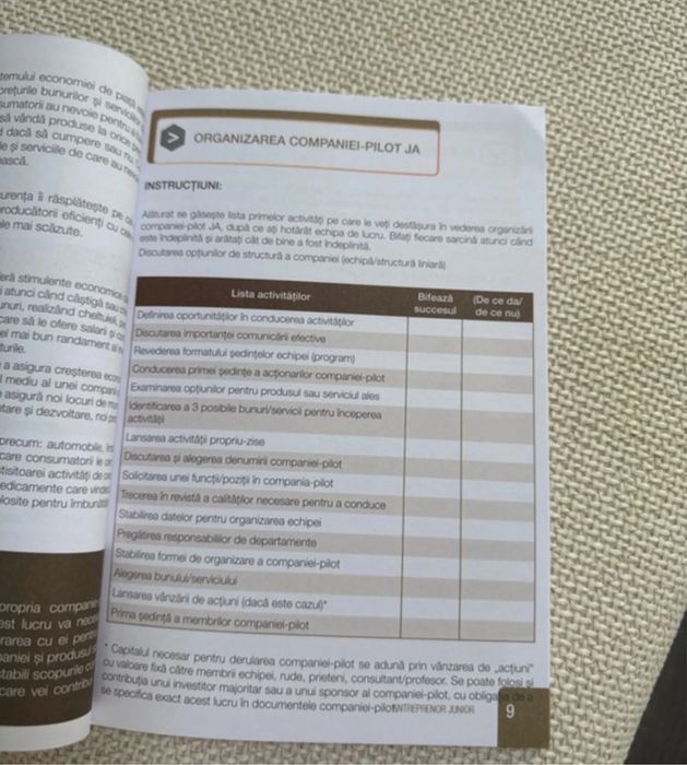 Manual educație antreprenorială | Antreprenor junior – NOU